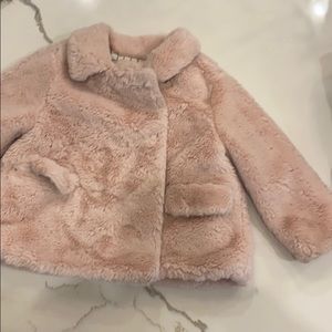 Fluffy pink Zara jacket